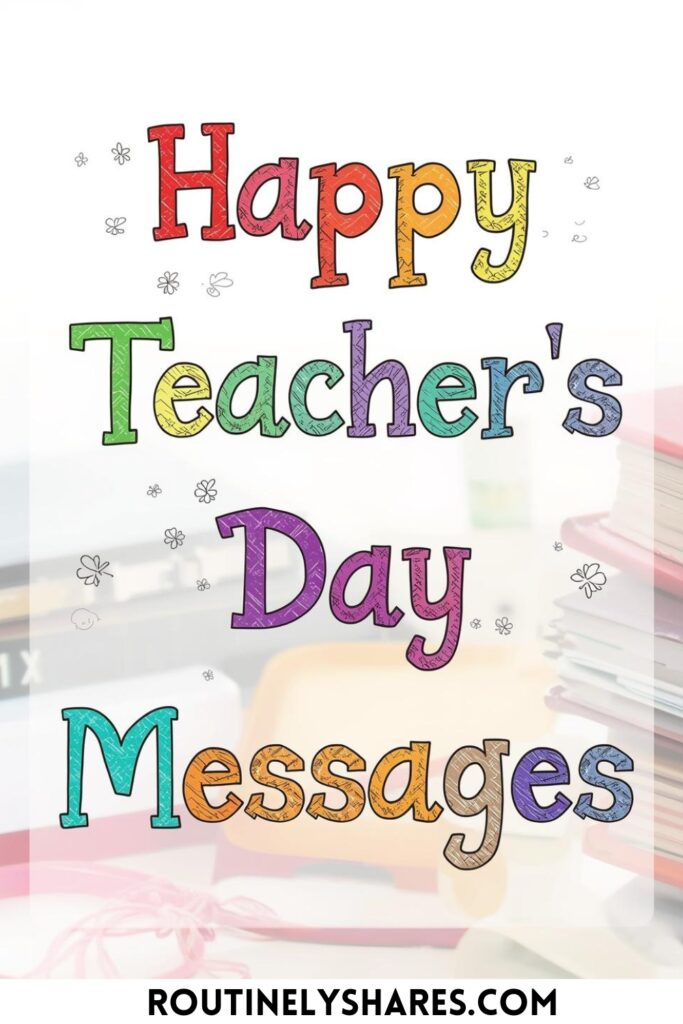 Teacher appreciation messages