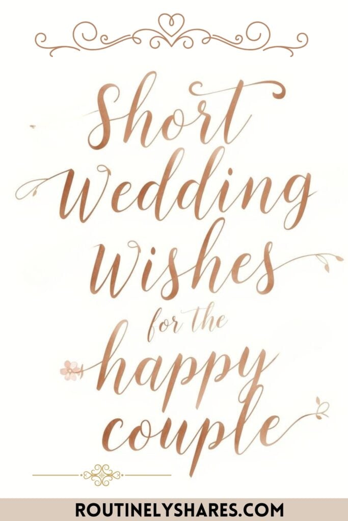 Short wedding messages
