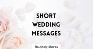 Short wedding messages