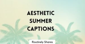 aesthetic summer captions