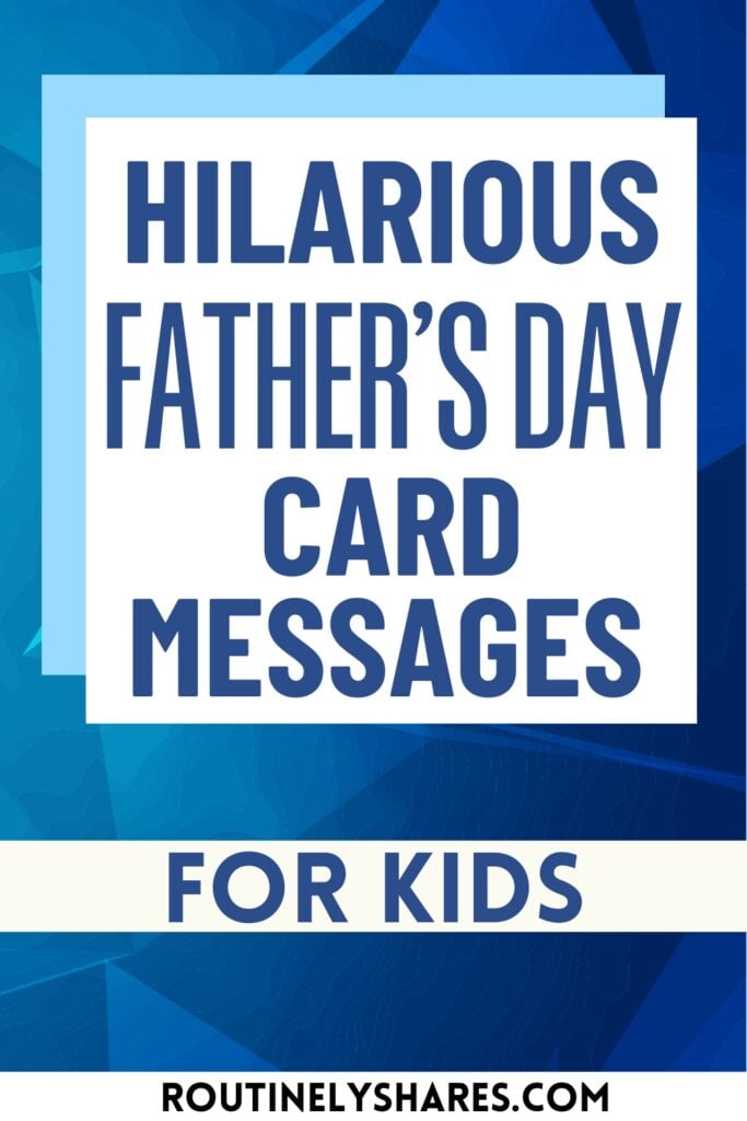Happy Father's Day Messages for Kids