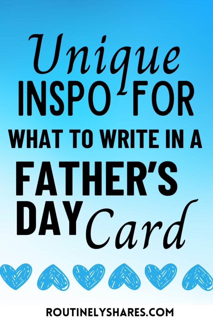 things to write in a Father's Day card