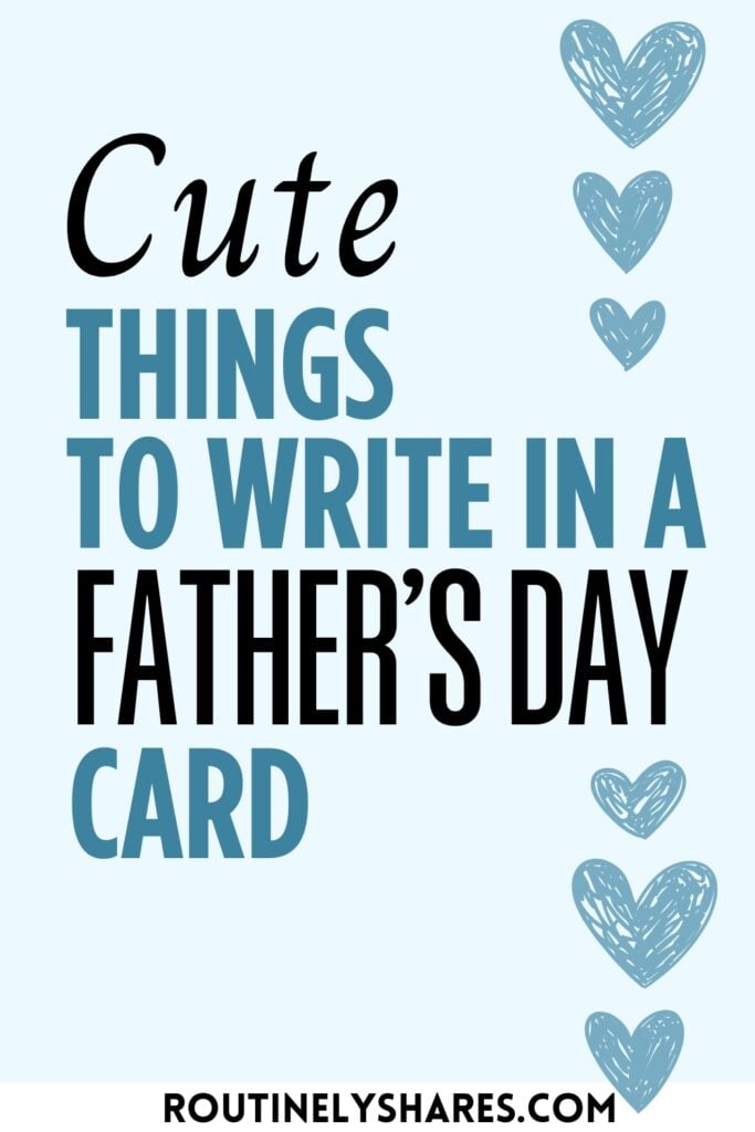 things to write in a Father's Day card