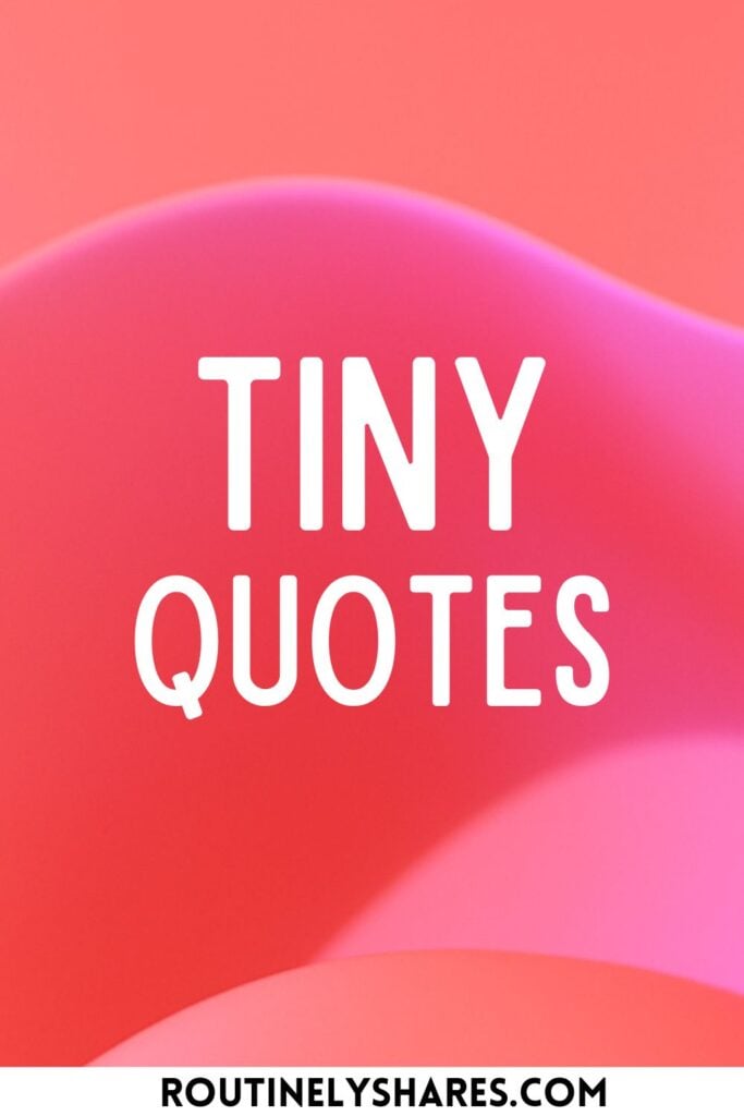 tiny quotes