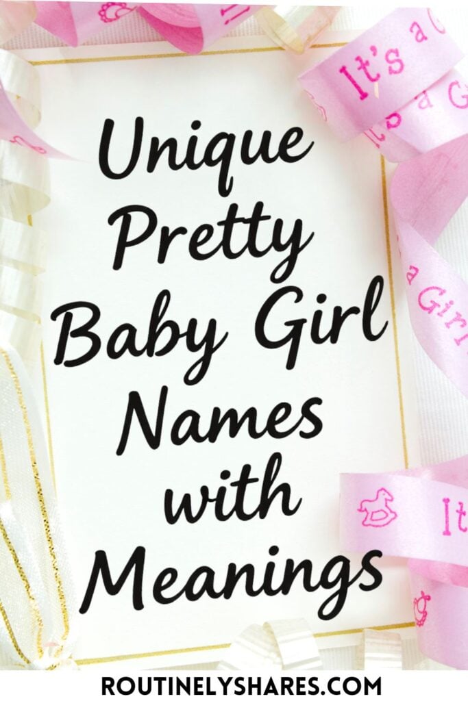 unique soft pretty baby girl names