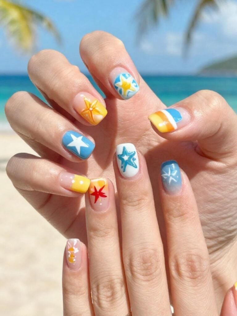 Short summer nails inspo and design ideas