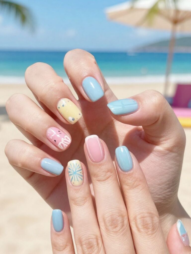 Short summer nails inspo and design ideas