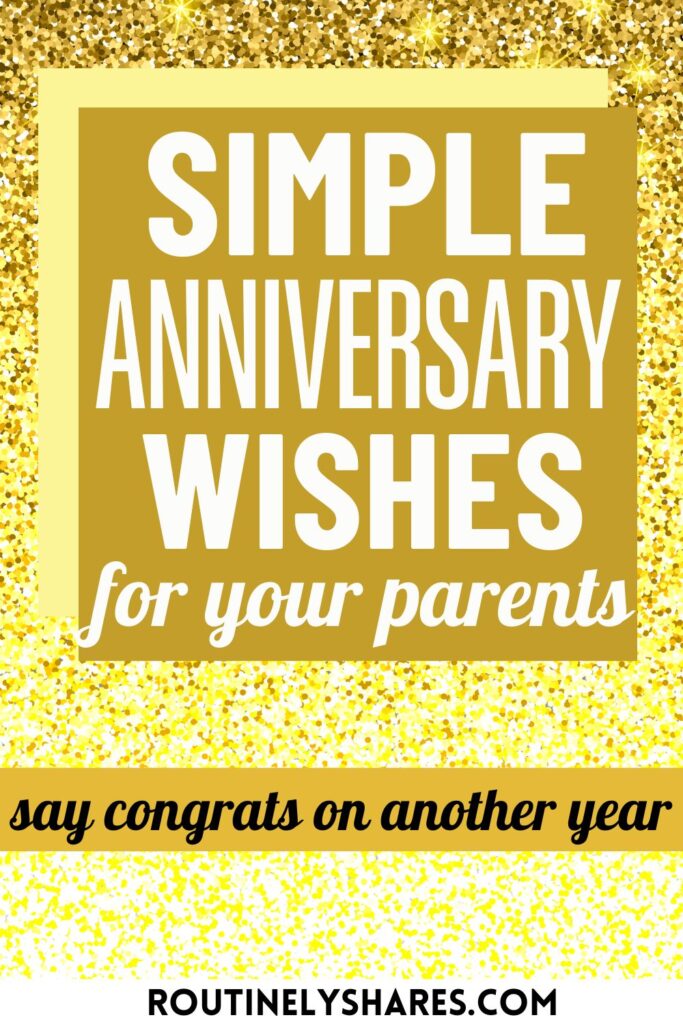 Happy anniversary wishes for parents