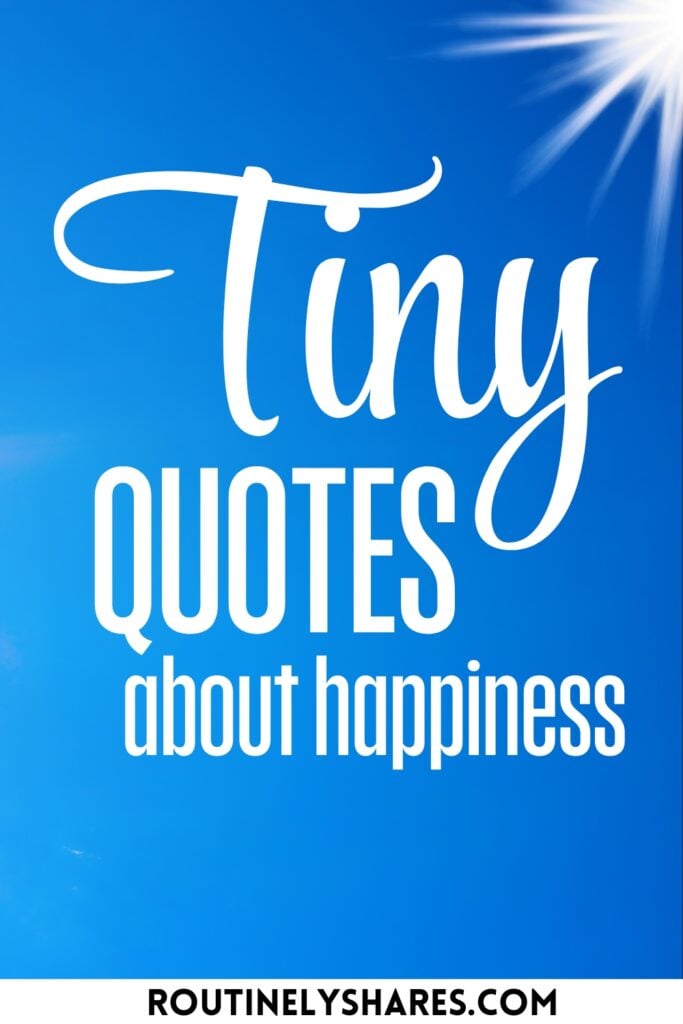 tiny happy quotes about happiness