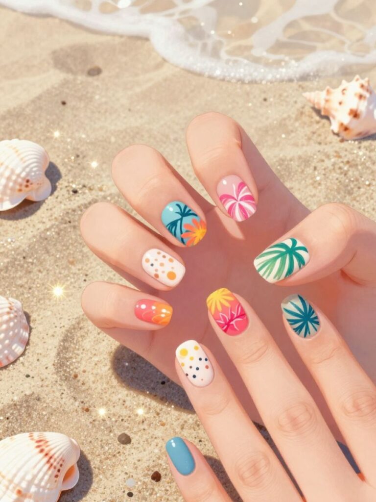 2026 beach nails design inspo and ideas