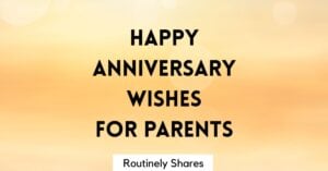 Happy anniversary wishes for parents