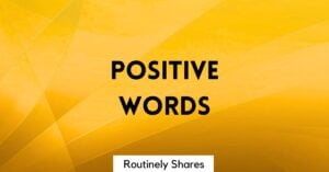 Positive words