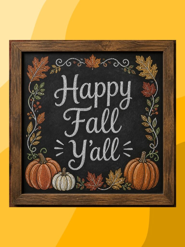 Funny and Easy Fall Chalkboard Art Ideas