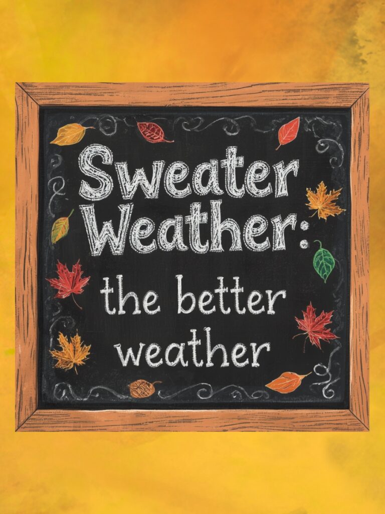 Funny and Easy Fall Chalkboard Art Ideas