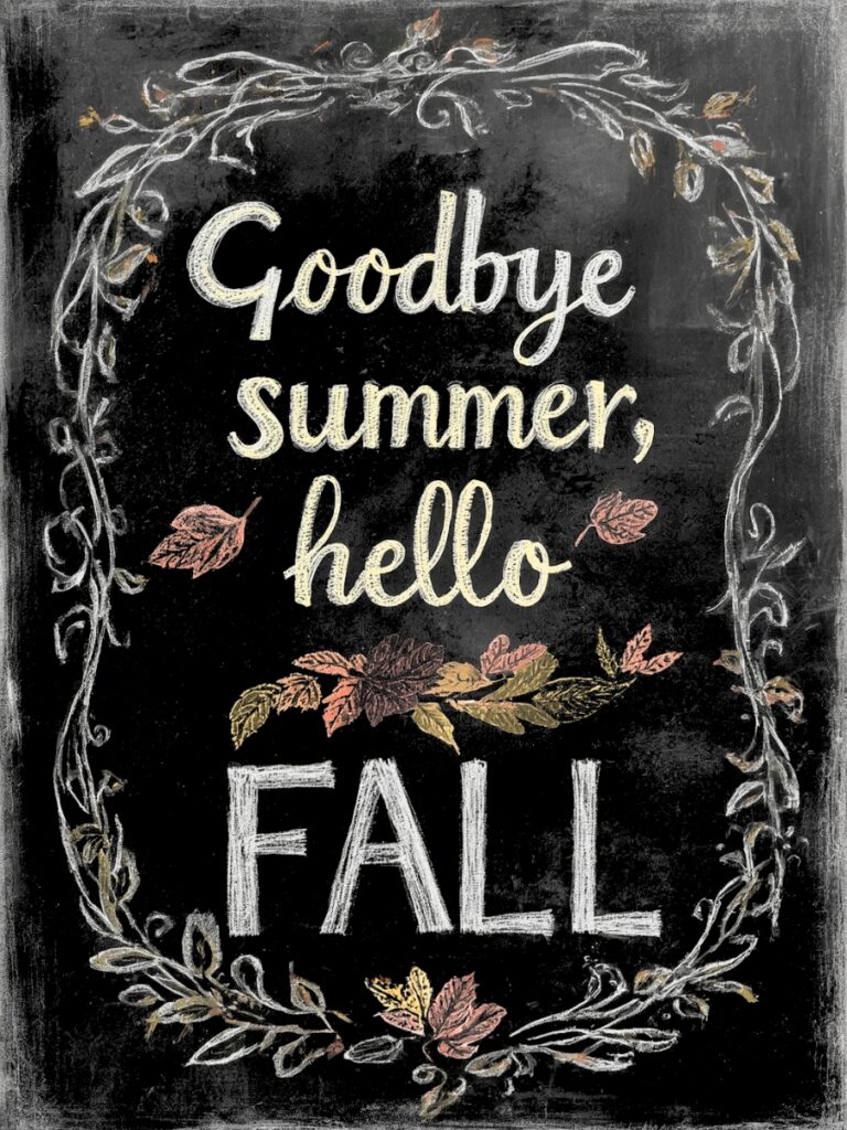 Funny and Easy Fall Chalkboard Art Ideas