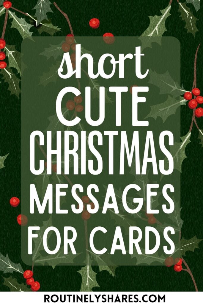Cute christmas card messages