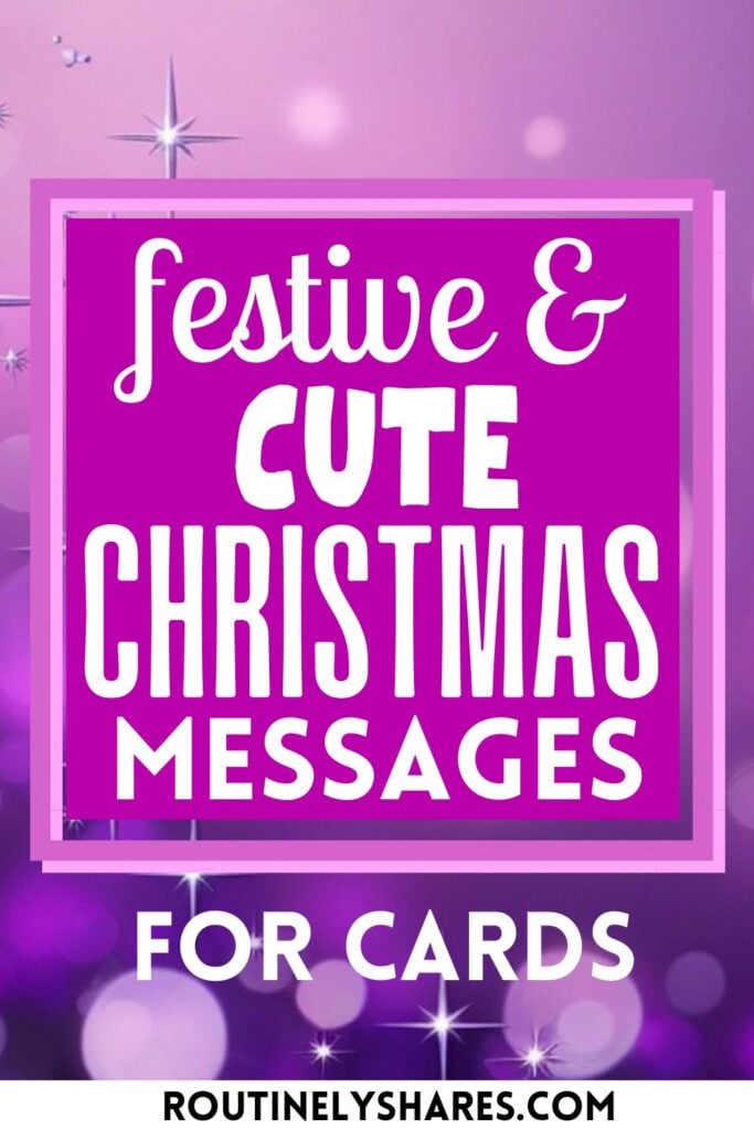 Cute christmas card messages