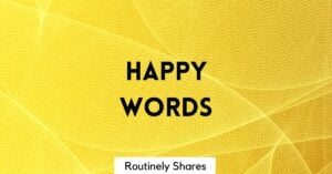 Happy words