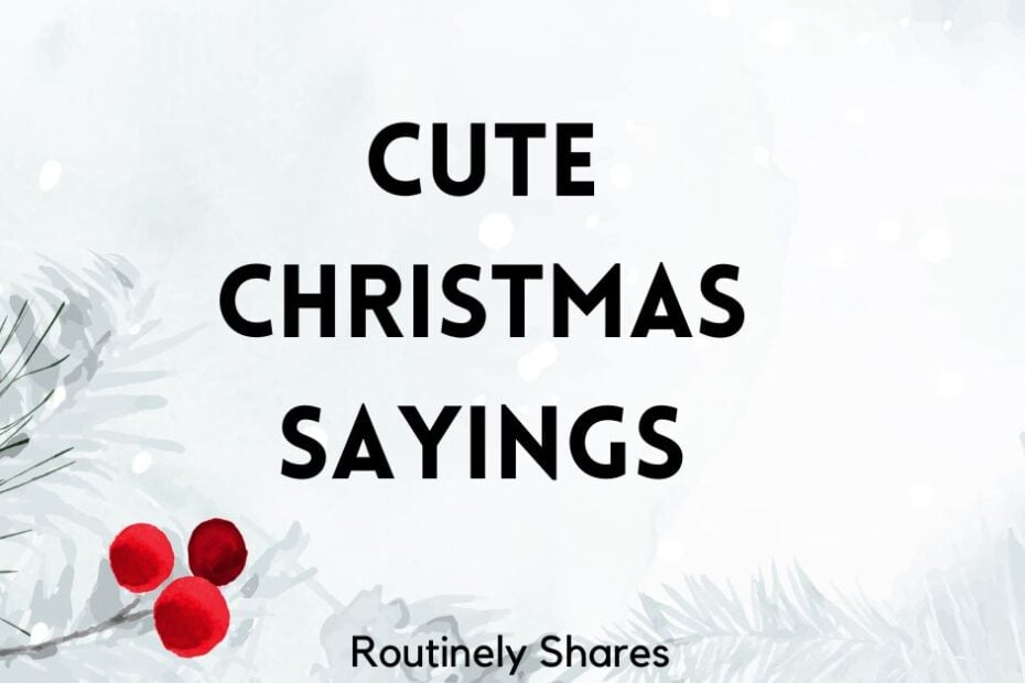 Cute Christmas sayings for cards and signs