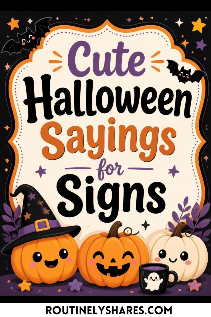 Cute halloween sayings for signs