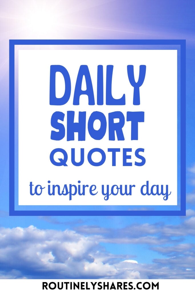 Short Quotes of the Day