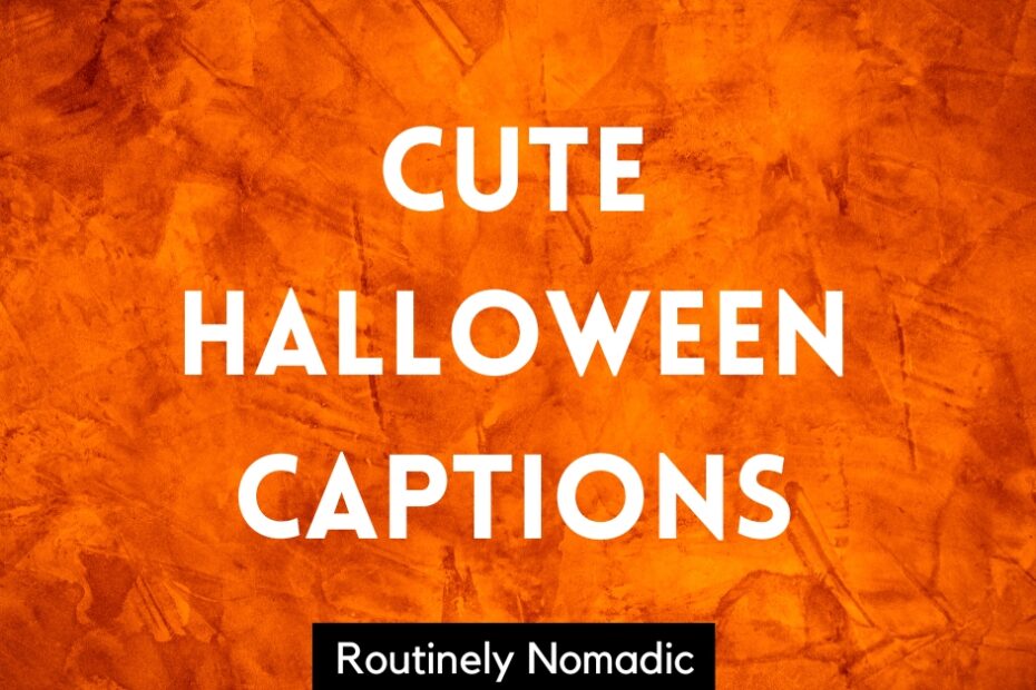 Cute Halloween captions for Instagram