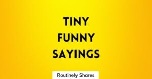 Tiny Funny Sayings