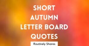 short autumn letter board quotes