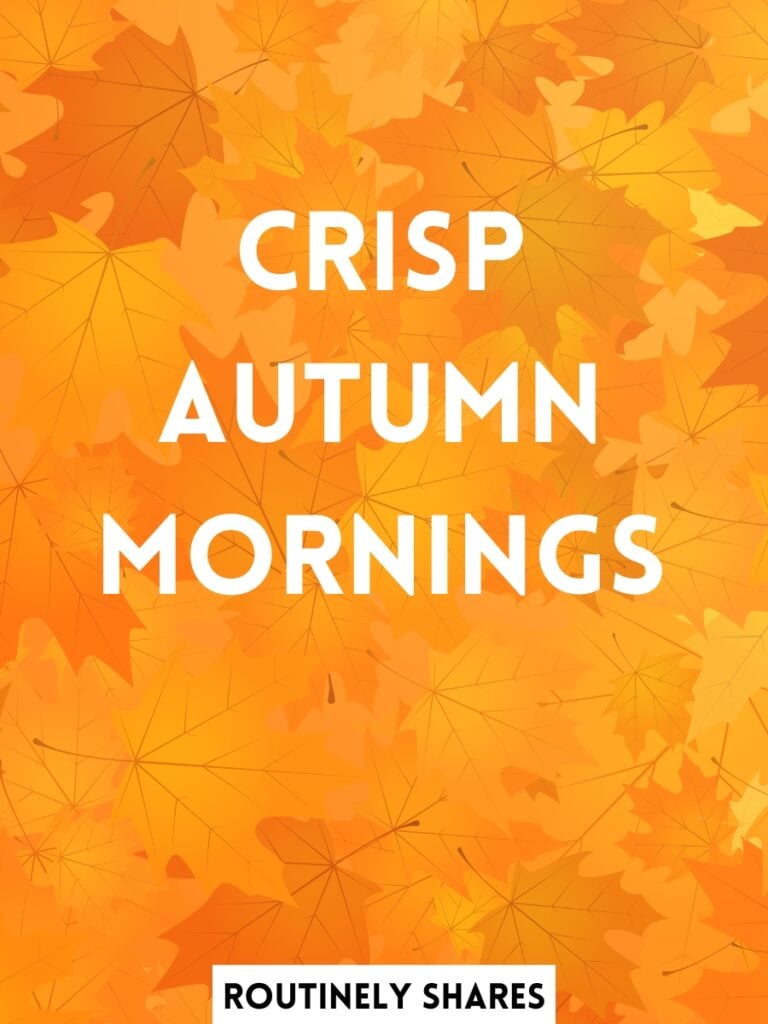 Three word fall captions and quotes