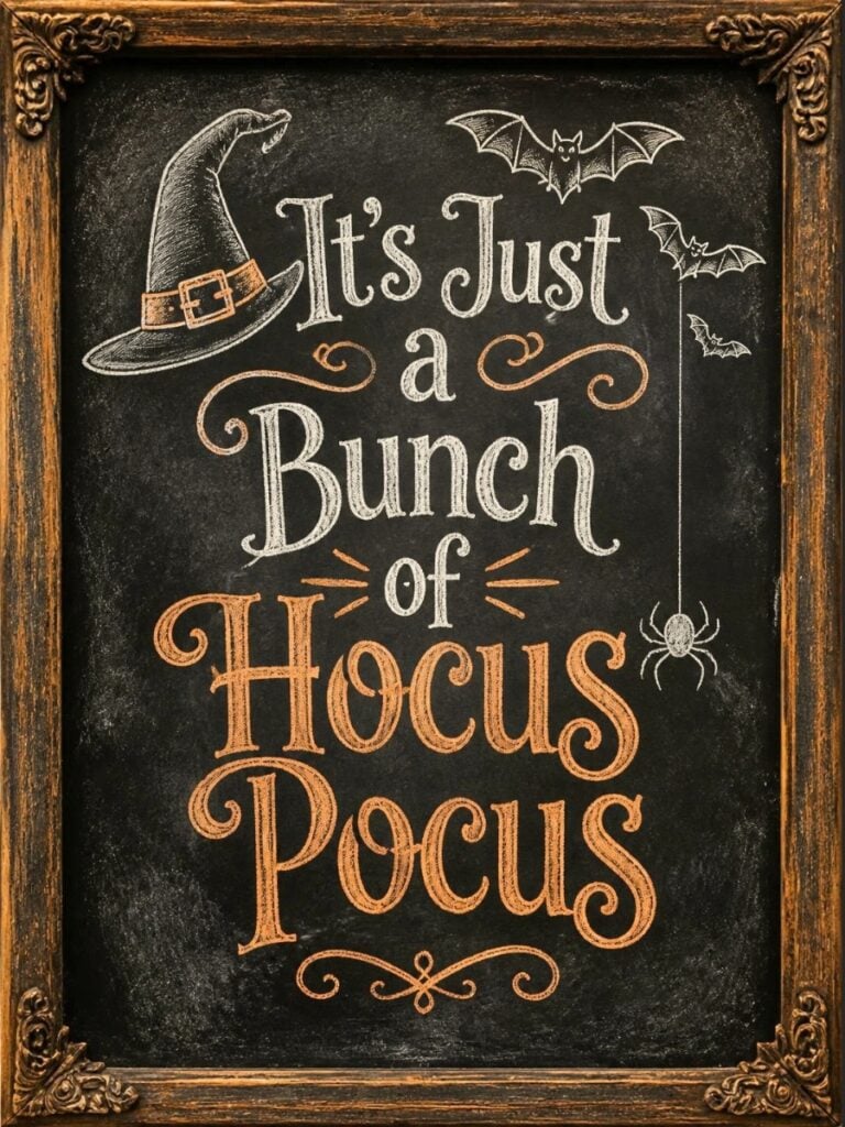 Easy Halloween chalkboard art ideas
