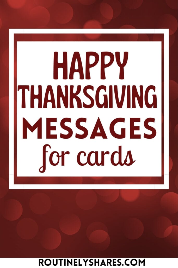 Happy Thanksgiving messages for cards