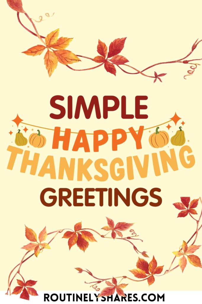 Short Happy Thanksgiving Greetings