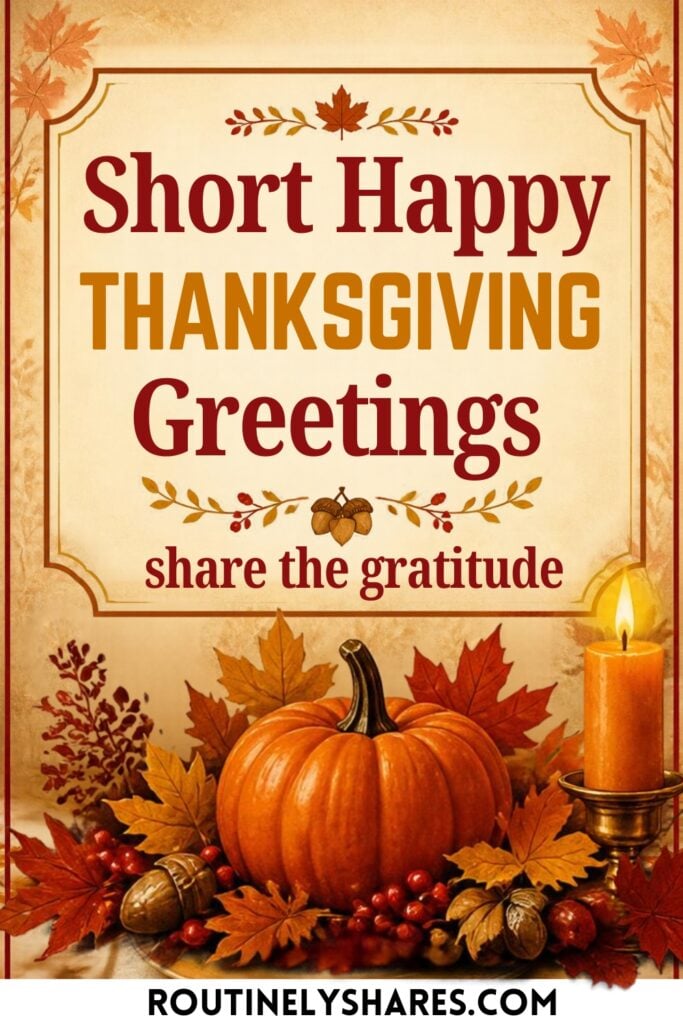 Short Happy Thanksgiving Greetings