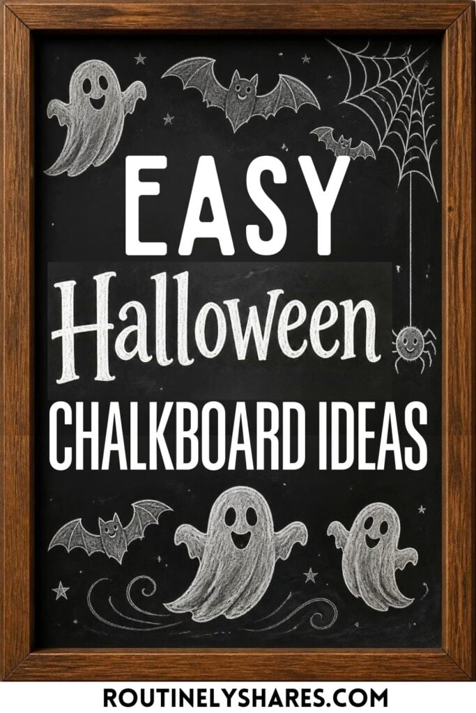 Easy Halloween chalkboard art ideas