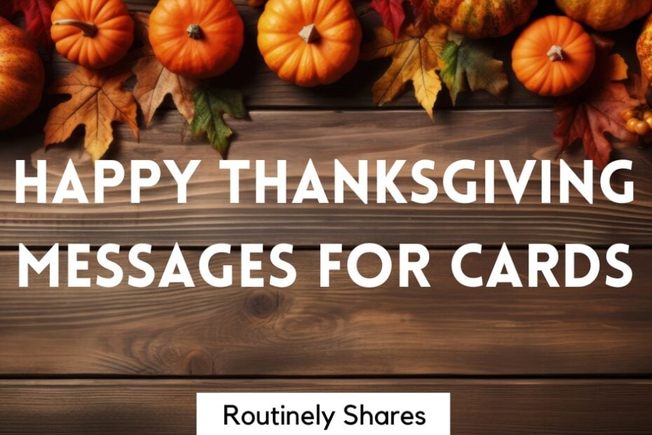 happy Thanksgiving messages for cards