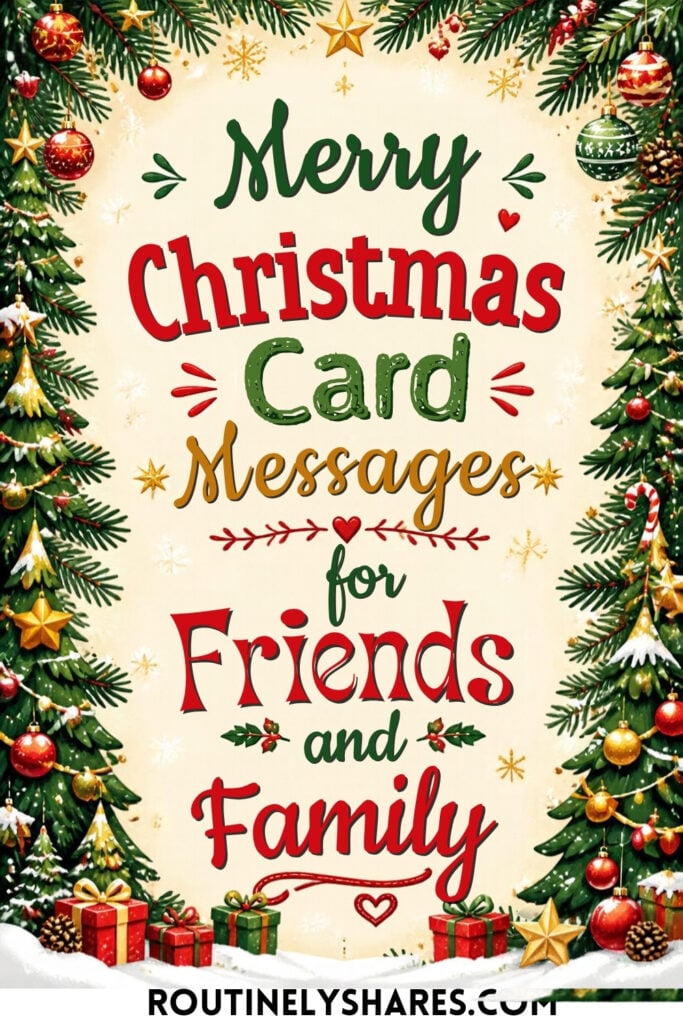 Short Christmas Card Messages for Friends and Family