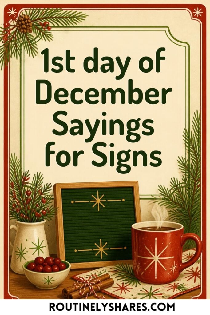 Short December Sayings for Signs