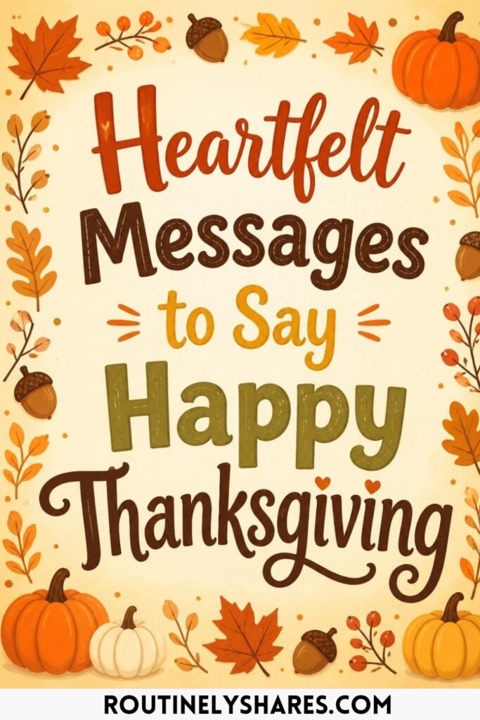 Heartfelt Happy Thanksgiving Wishes and messages