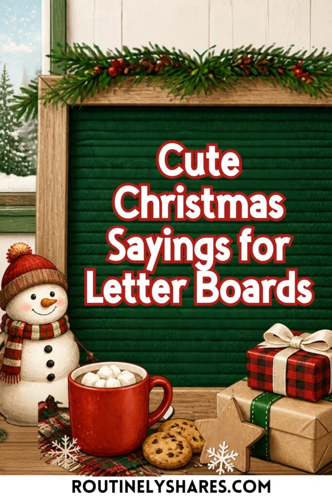Cute Christmas Letter Board Quotes and Sayings