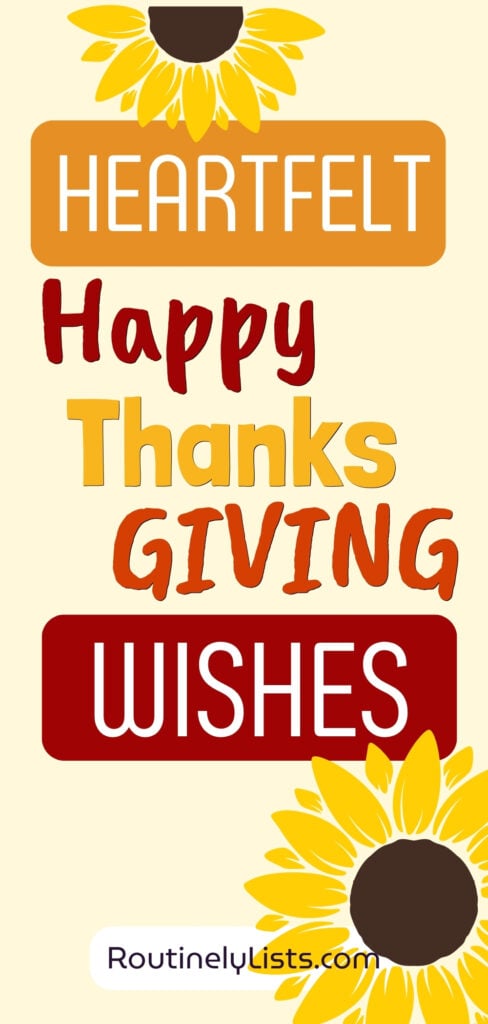 Heartfelt Happy Thanksgiving Wishes and messages