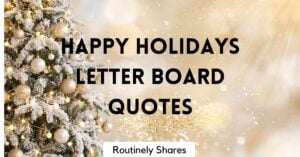 happy holidays letter board quotes