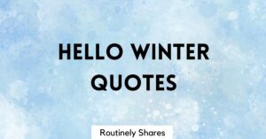 hello winter quotes
