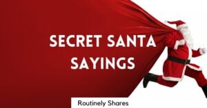 Secret Santa Sayings
